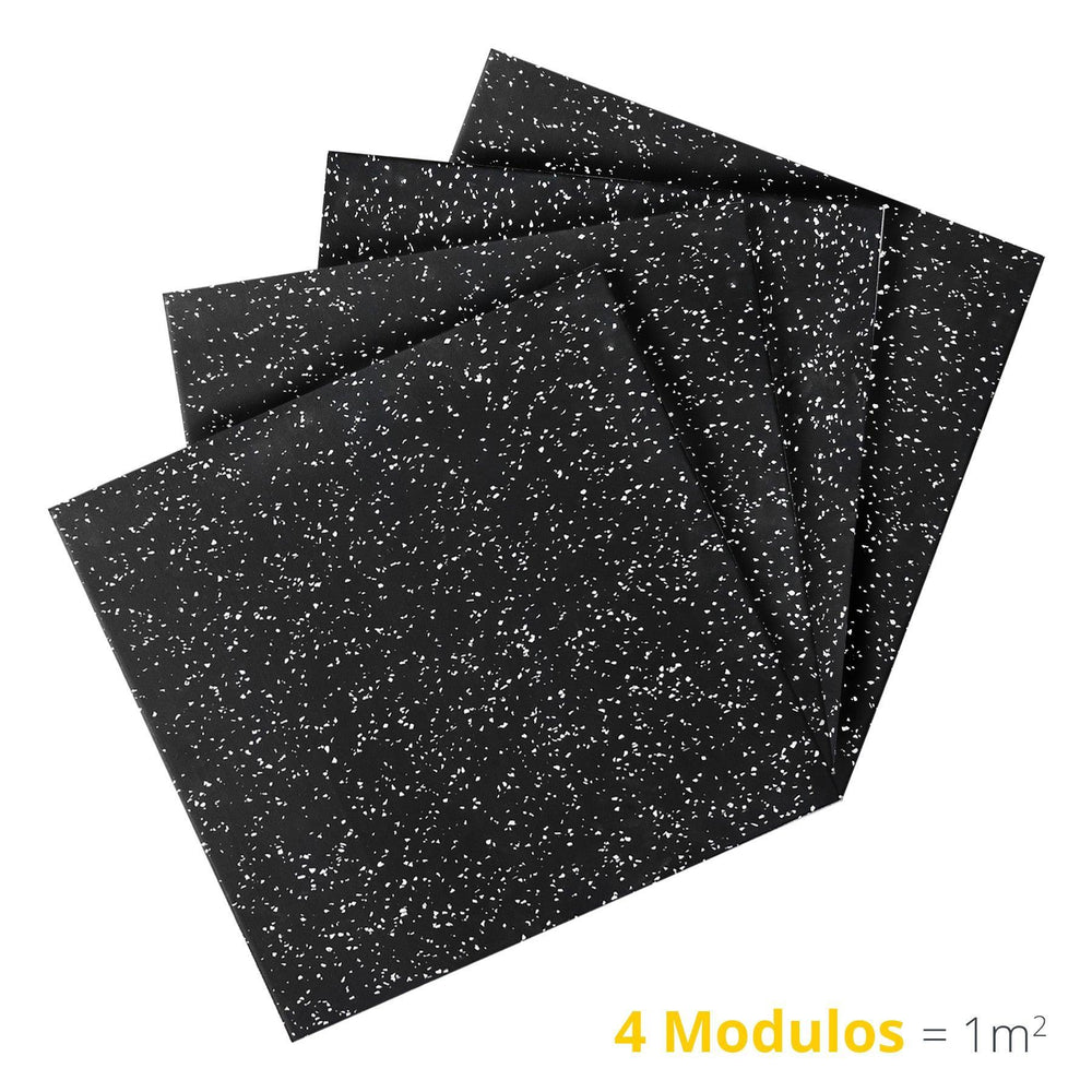 Pieza de piso de Caucho multipropósito negro/blanco - Tayga