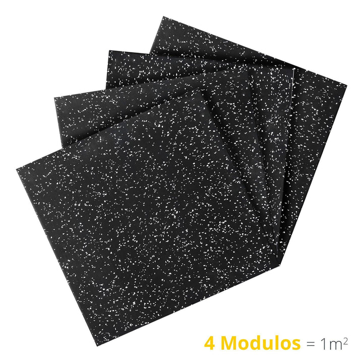 Pieza de piso de Caucho multipropósito negro/blanco - Tayga