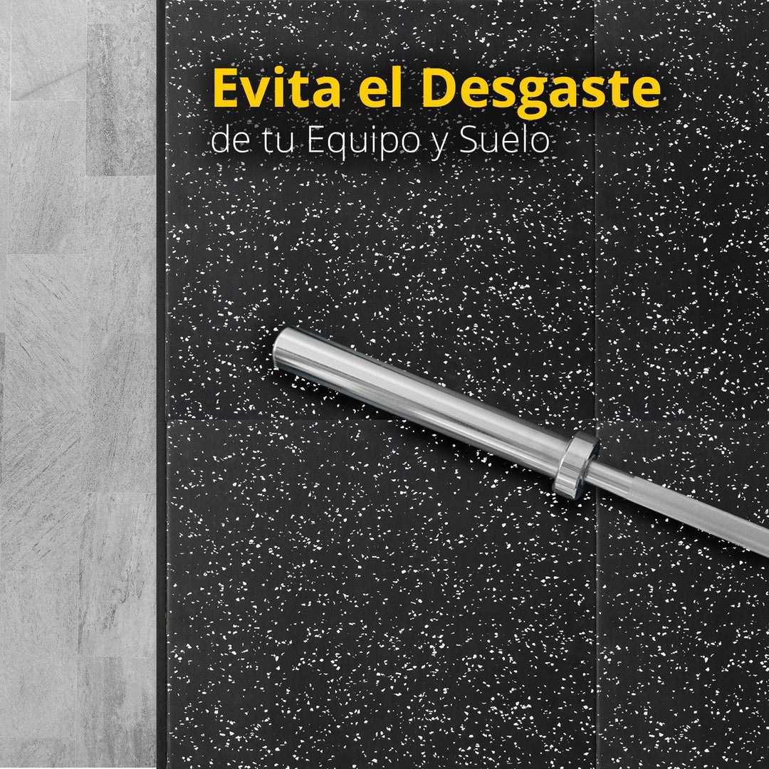 Pieza de piso de Caucho multipropósito negro/blanco - Tayga