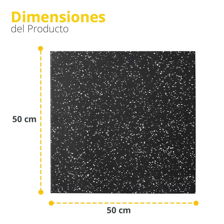 Pieza de piso de Caucho multipropósito negro/blanco - Tayga