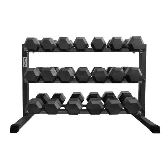 Set de mancuernas con rack para home gym Tayga
