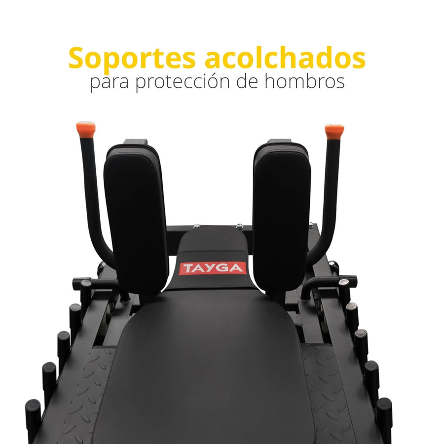 Hack Squat con Press inclinado – Tayga
