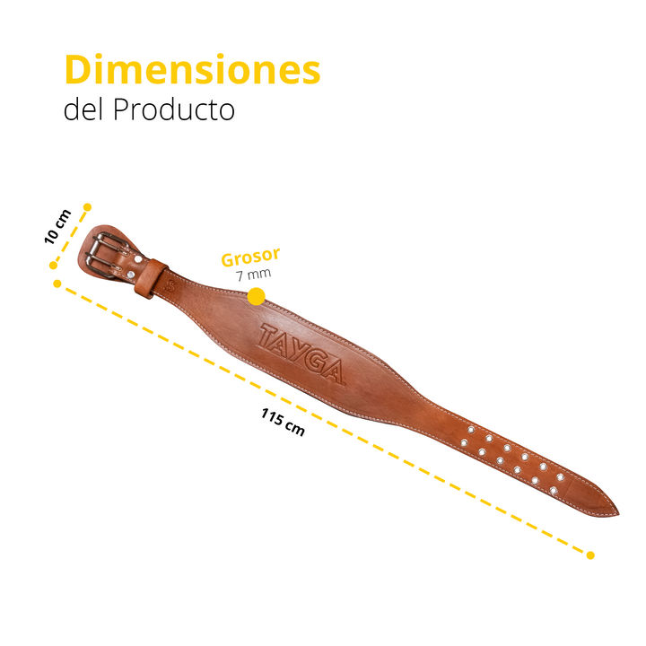 Cinturón miel grande