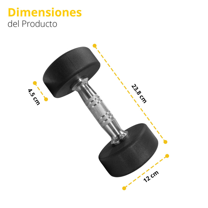 Mancuerna redonda acero