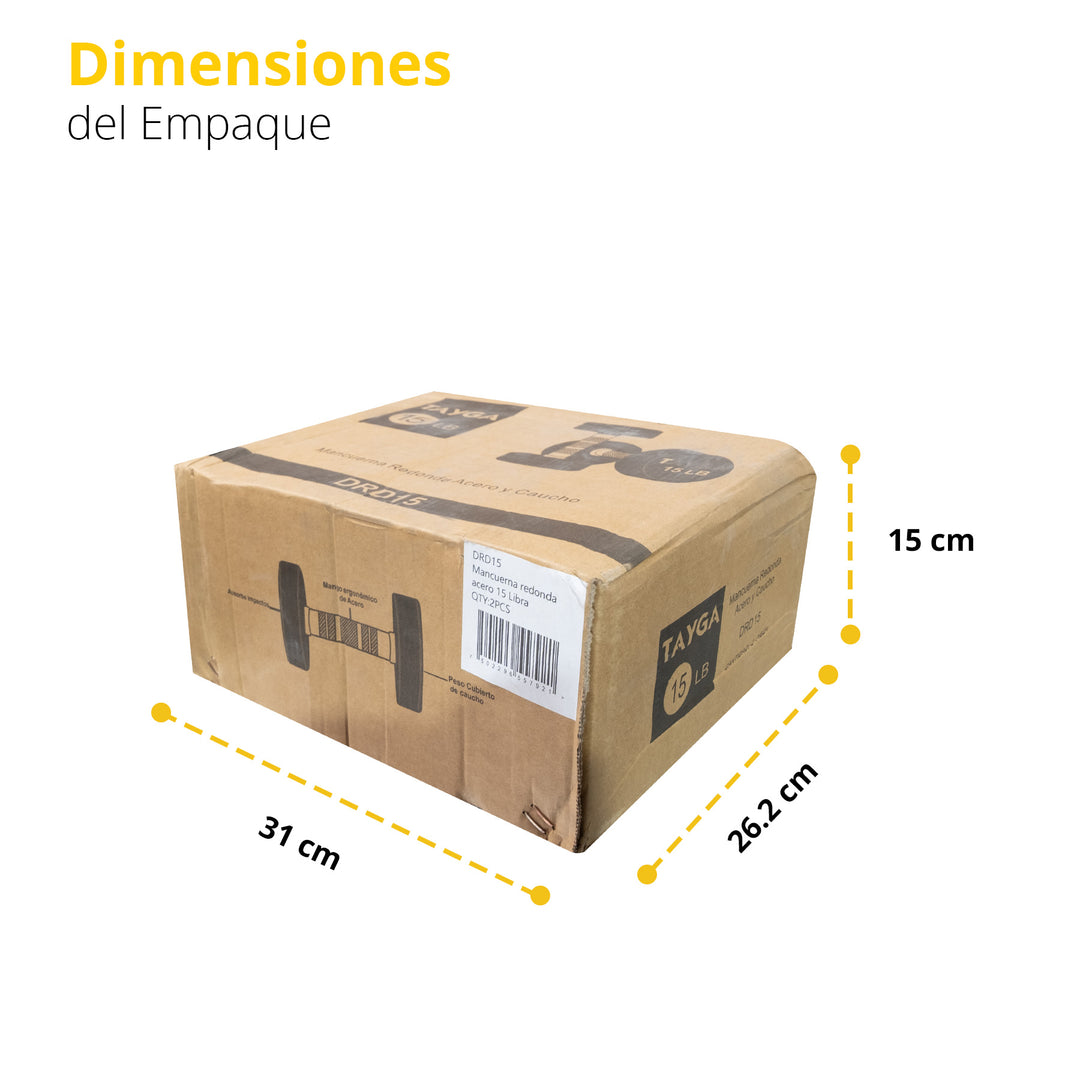 Mancuerna redonda acero