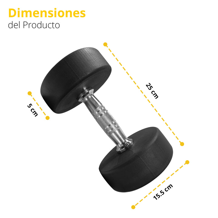 Mancuerna redonda acero
