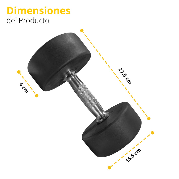 Mancuerna redonda acero