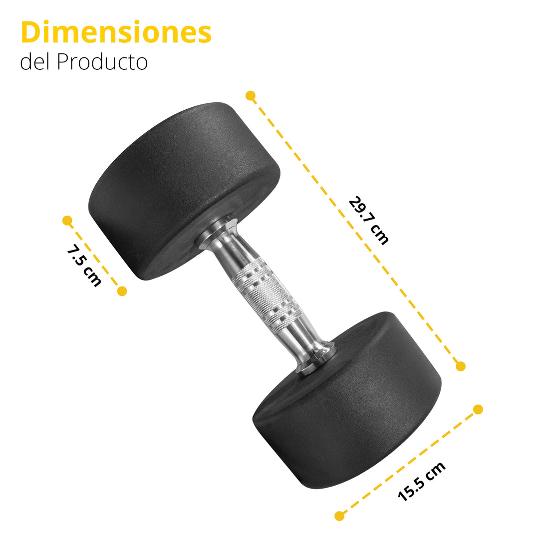 Mancuerna redonda acero