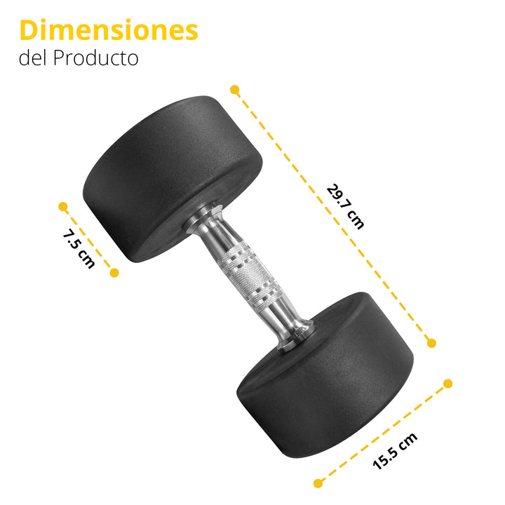 Mancuerna redonda acero