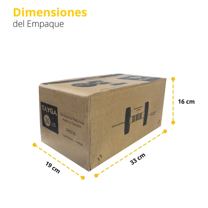 Mancuerna redonda acero