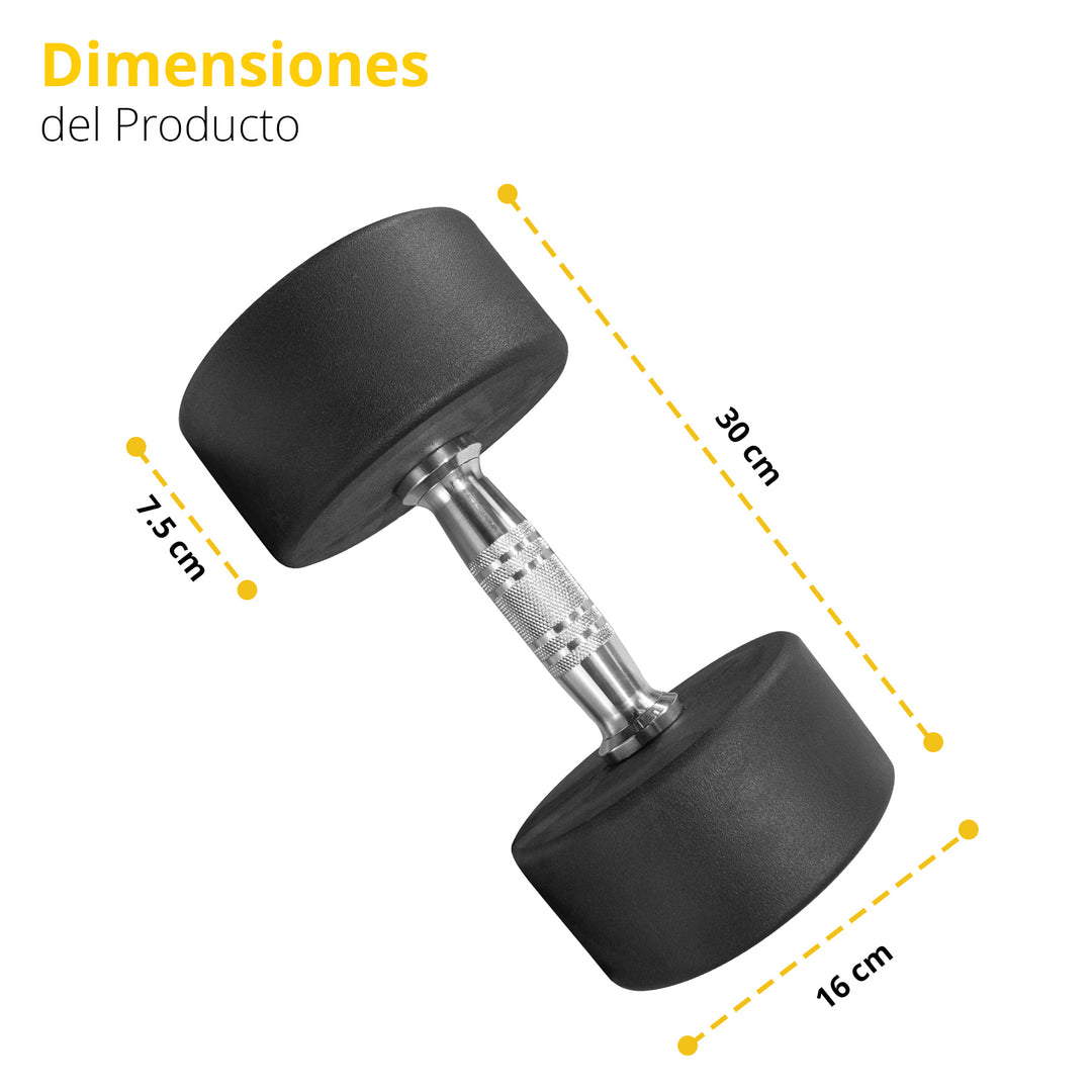 Mancuerna redonda acero