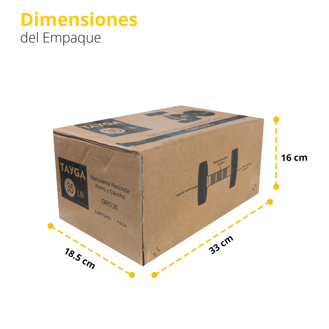 Mancuerna redonda acero