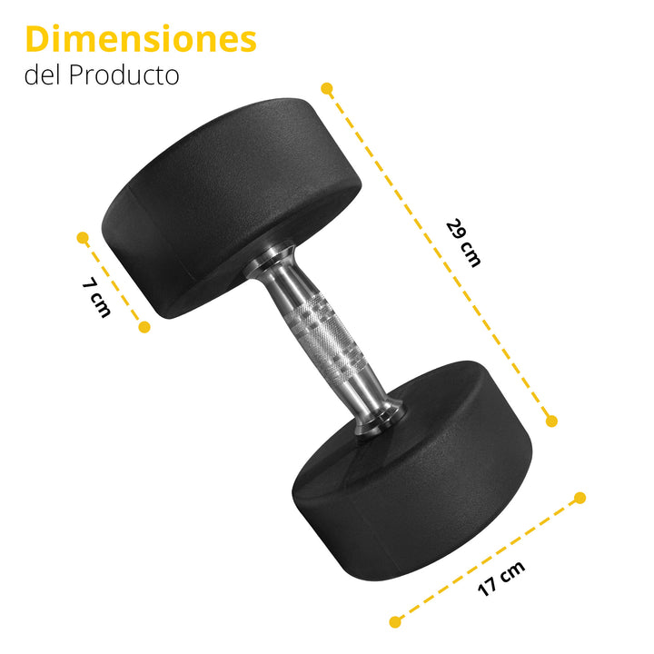 Mancuerna redonda acero