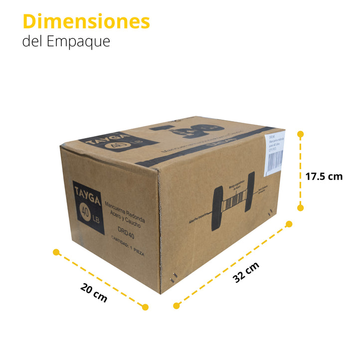 Mancuerna redonda acero