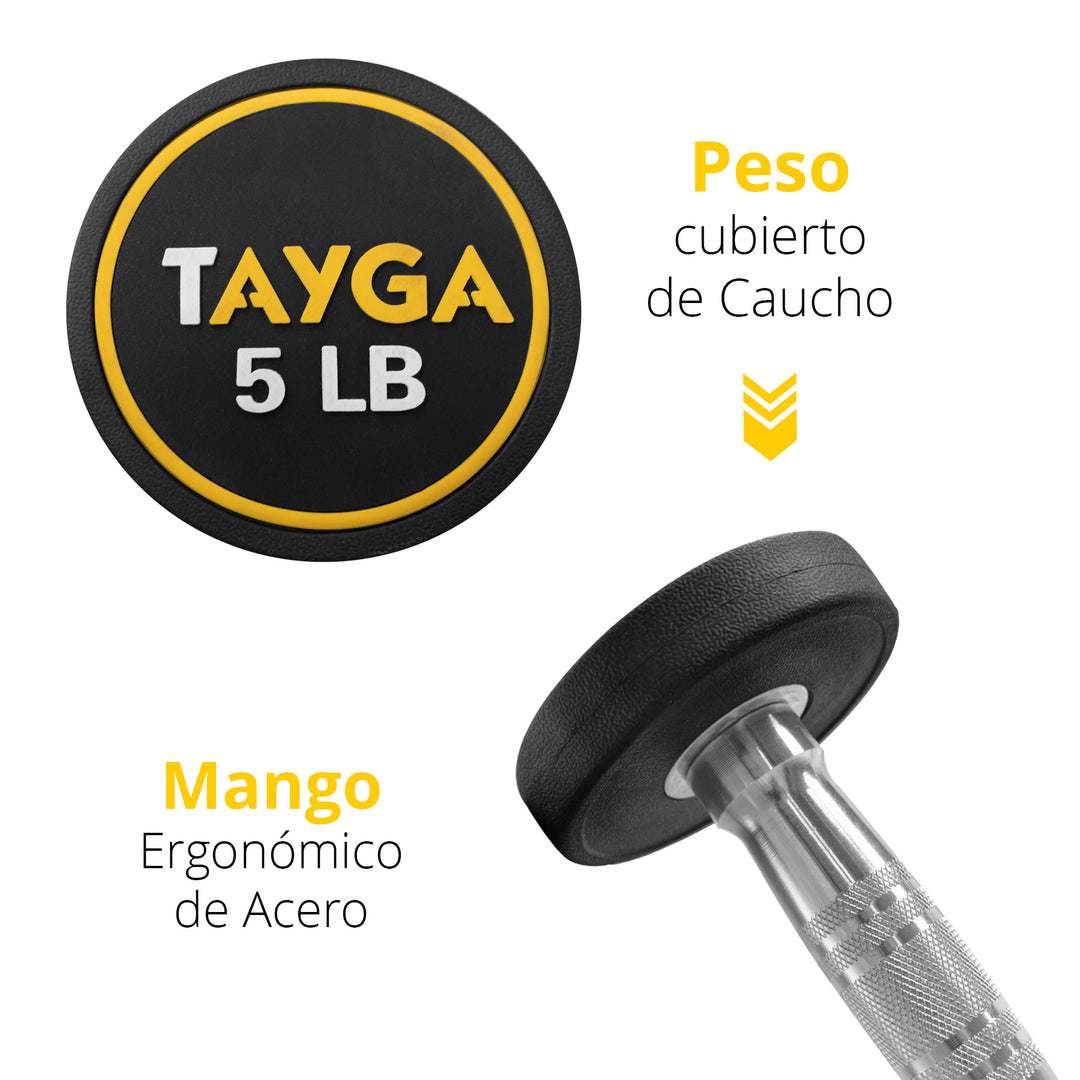 Mancuerna redonda acero