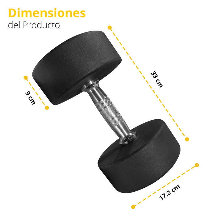 Mancuerna redonda acero