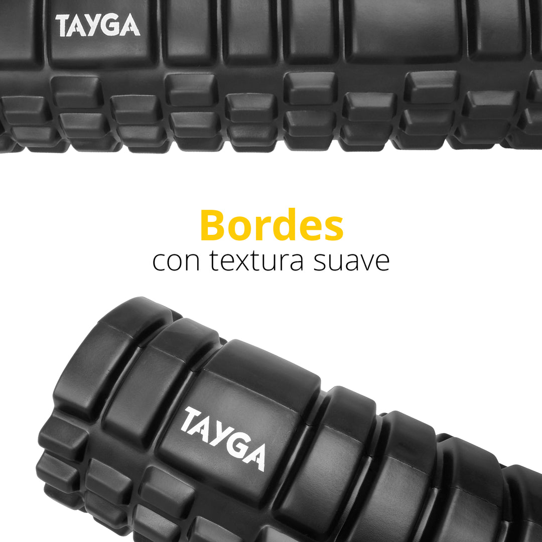 TAYGA Rodillo para masaje color negro