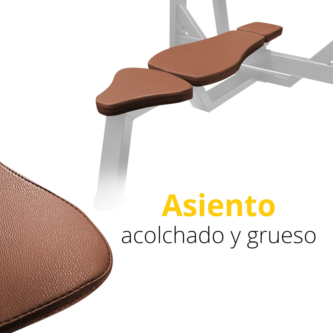 Banco TAYGA-PRO con estante para barra