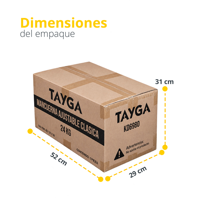 TAYGA Mancuerna ajustable Clasica 24 Kilogramos