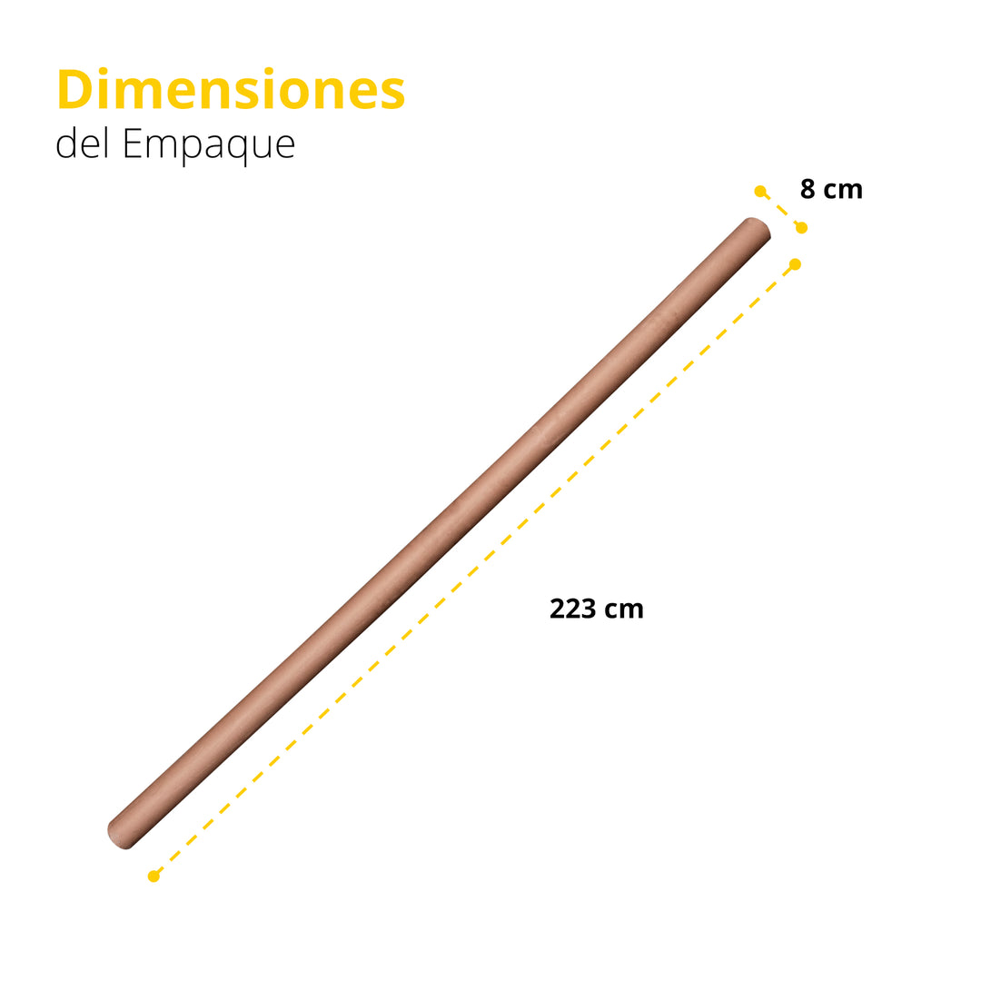 Barra olimpica 2.20 Mts Cromada, 600 lb. 20 kg.