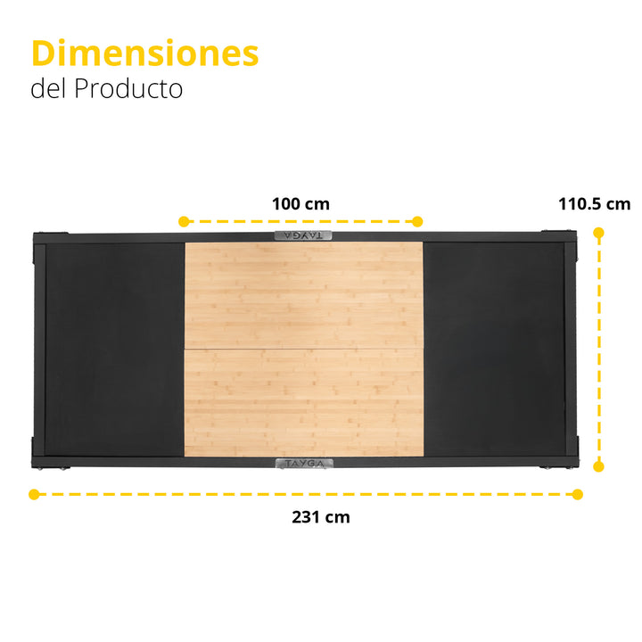 Plataforma pequeña para levantamiento de pesas