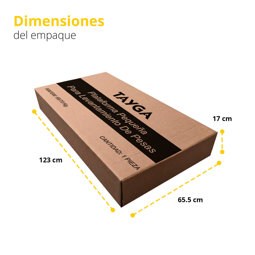 Plataforma pequeña para levantamiento de pesas