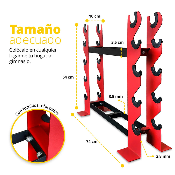 KIT RACK PARA MANCUERNAS Y BALONES