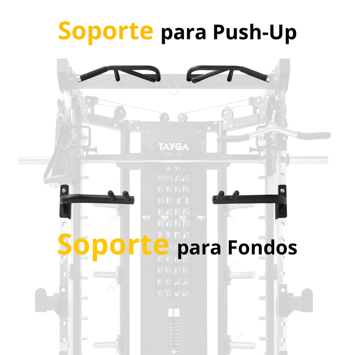 Maquina de fuerza con peso integrado negro