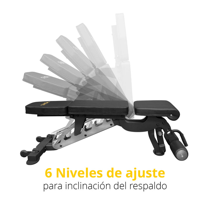 Banco Tayga ajustable, rudo, perfil 3mm 34 kg