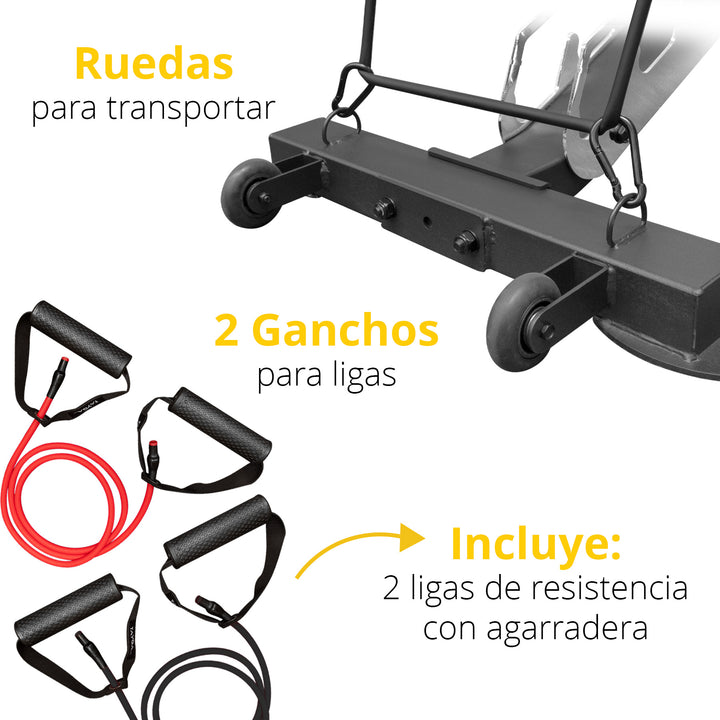 Banco Tayga ajustable, rudo, perfil 3mm 34 kg