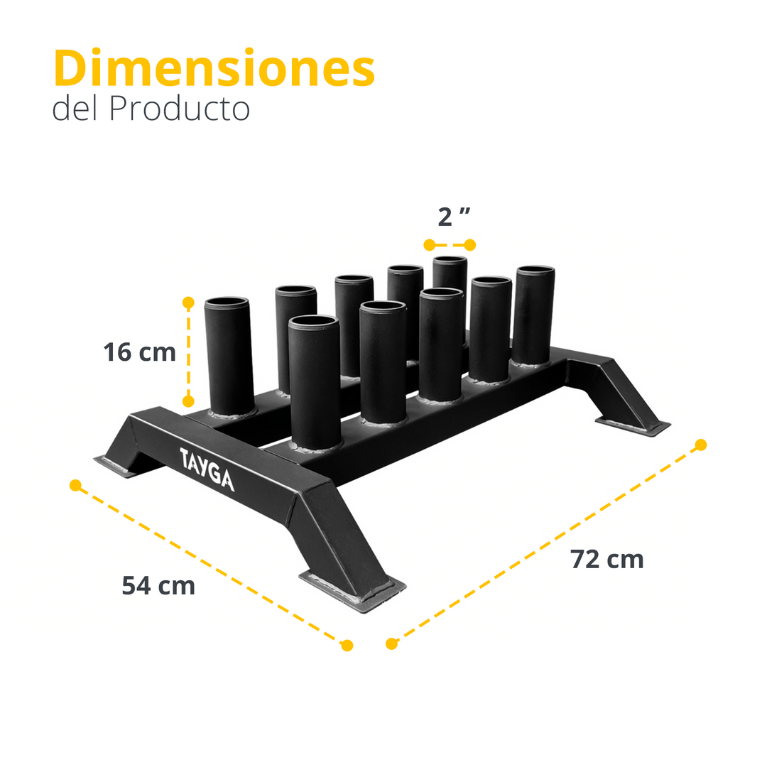 RACK PARA 10 BARRAS OLIMPICAS