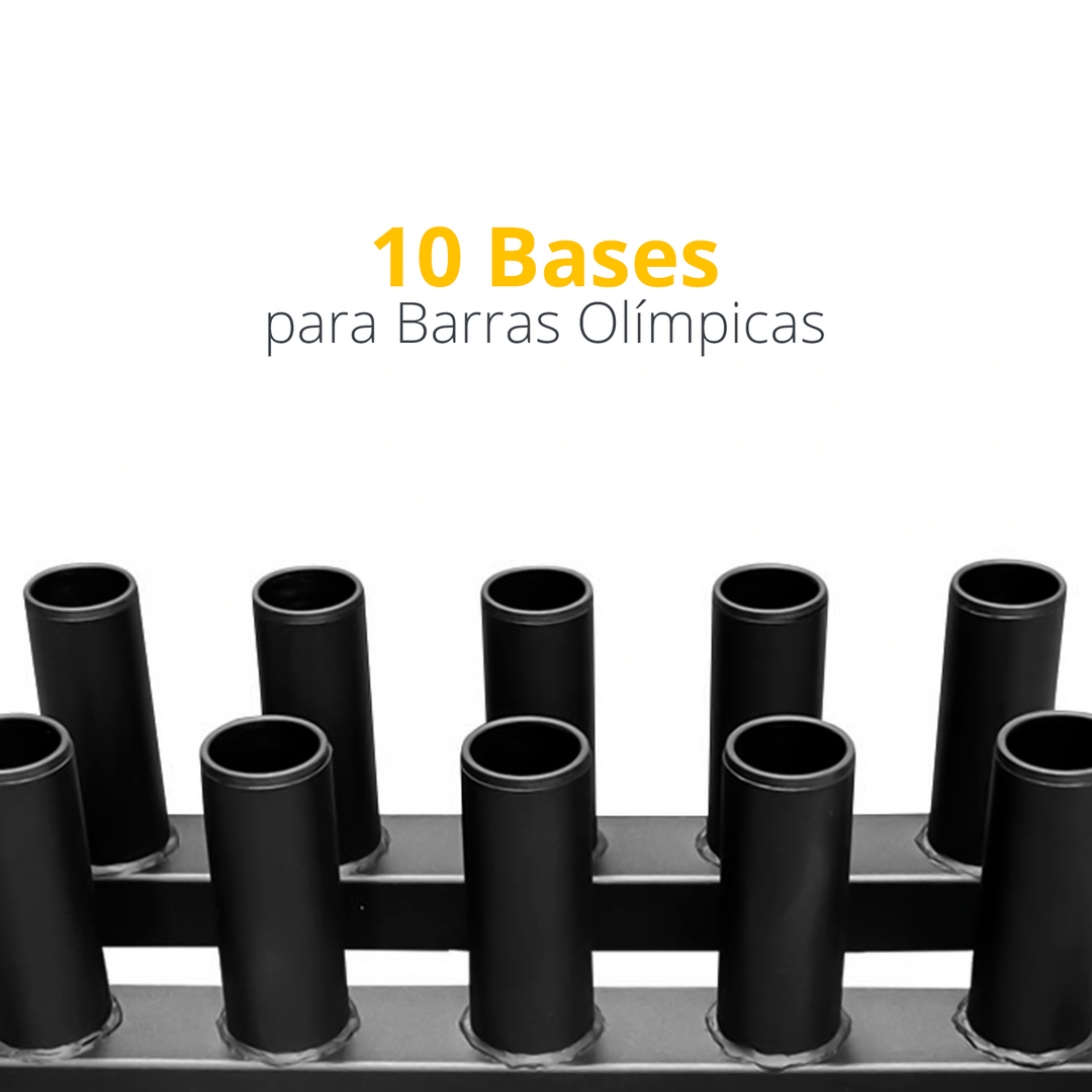 RACK PARA 10 BARRAS OLIMPICAS