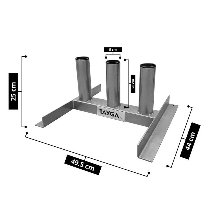 Rack para barra olimpica 49.5X44X25 cms