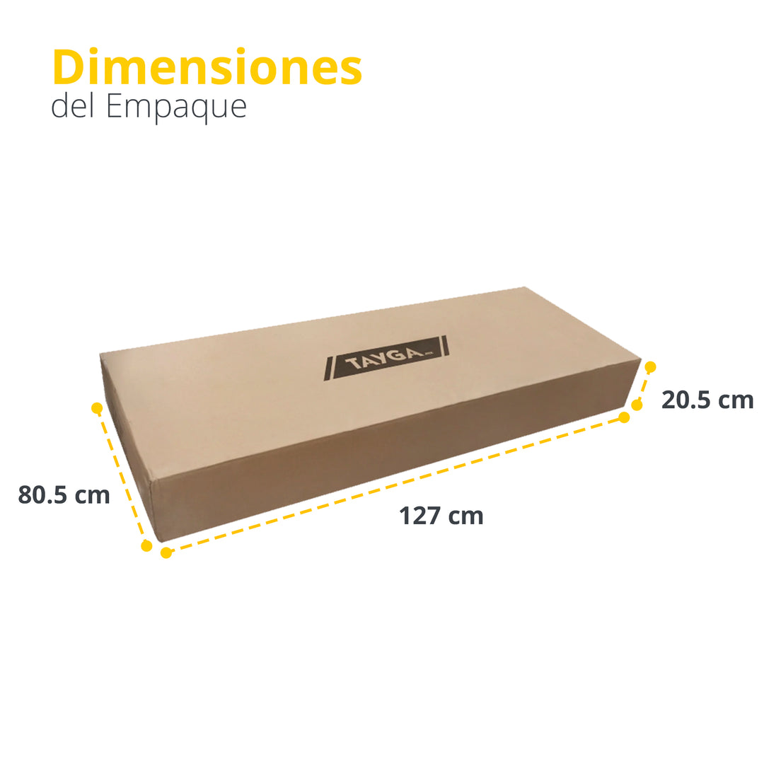 Estante para 10 barras con peso integrado color negro