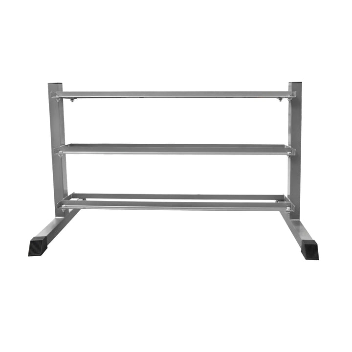 Rack para 10 pares mancuernas, 3 estantes, 120x50x78