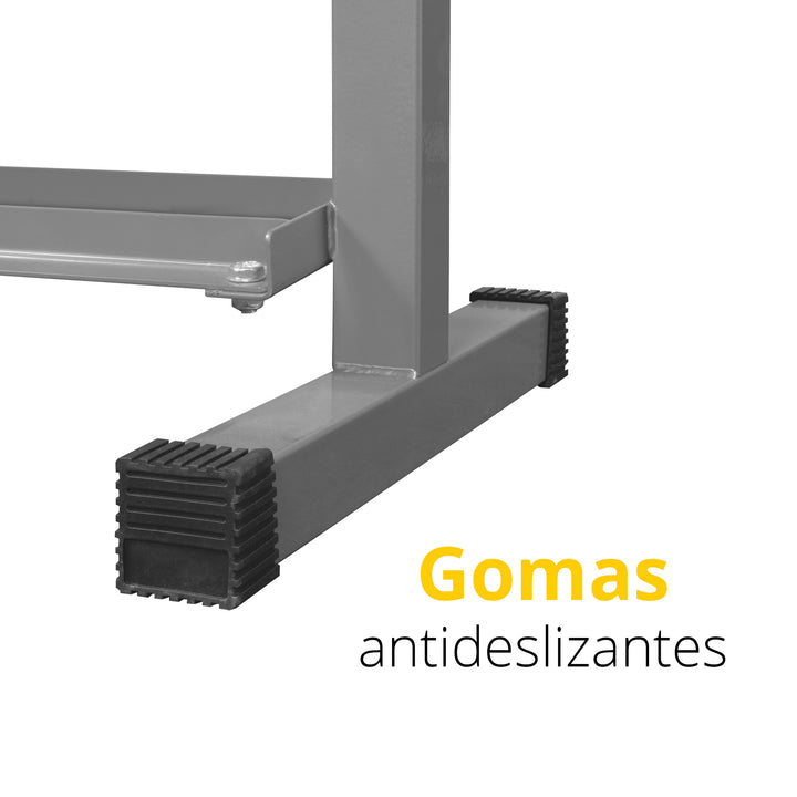 Estante para 10 pares mancuernas hexagononales