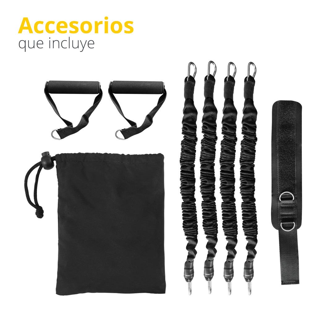 Cojin para ejercicio de gluteo con accesorios