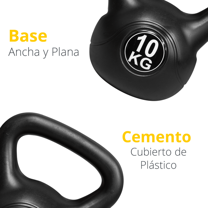 Pesa Rusa Plastificada Kettlebell