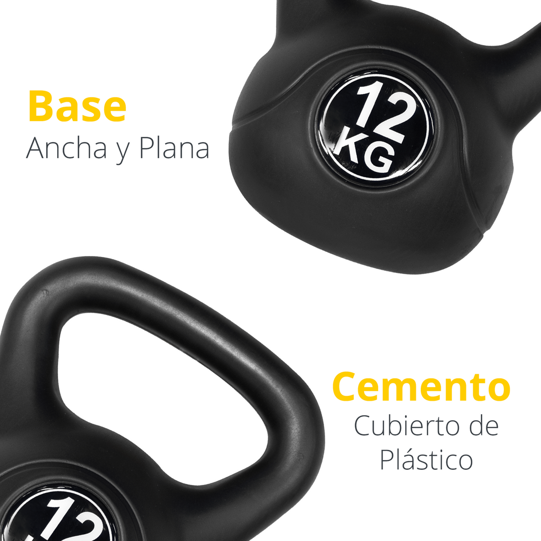 Pesa Rusa Plastificada Kettlebell