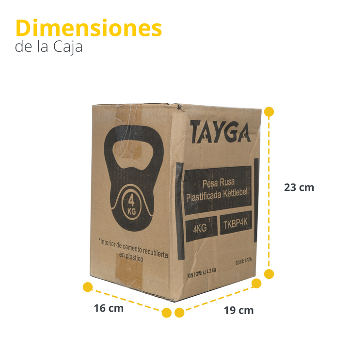 Pesa Rusa Plastificada Kettlebell