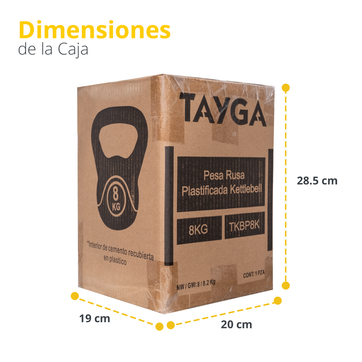 Pesa Rusa Plastificada Kettlebell