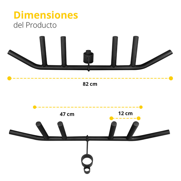 Barra multiagarre para barra y remo