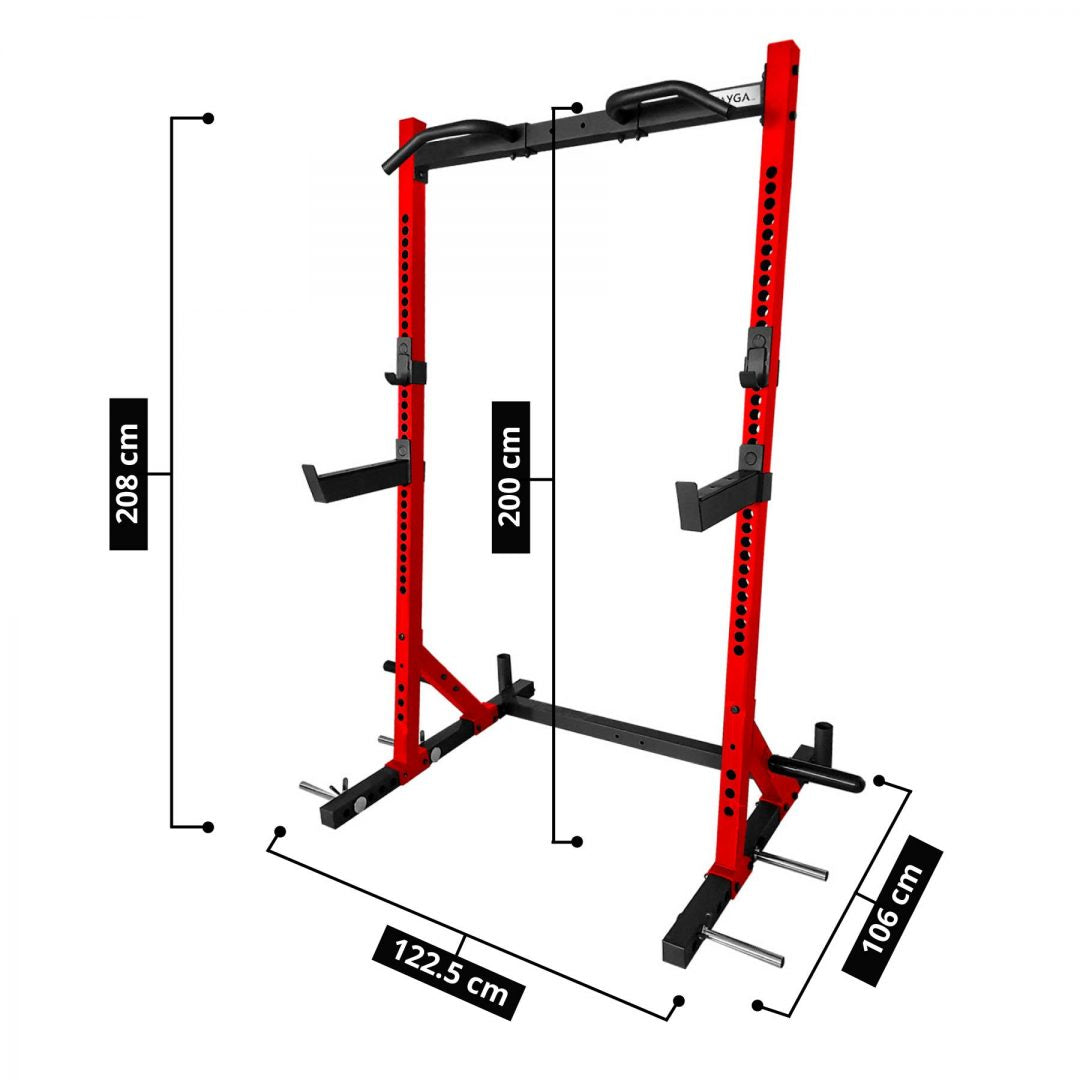Rack Dominadas con Soporte para Barra Olímpica