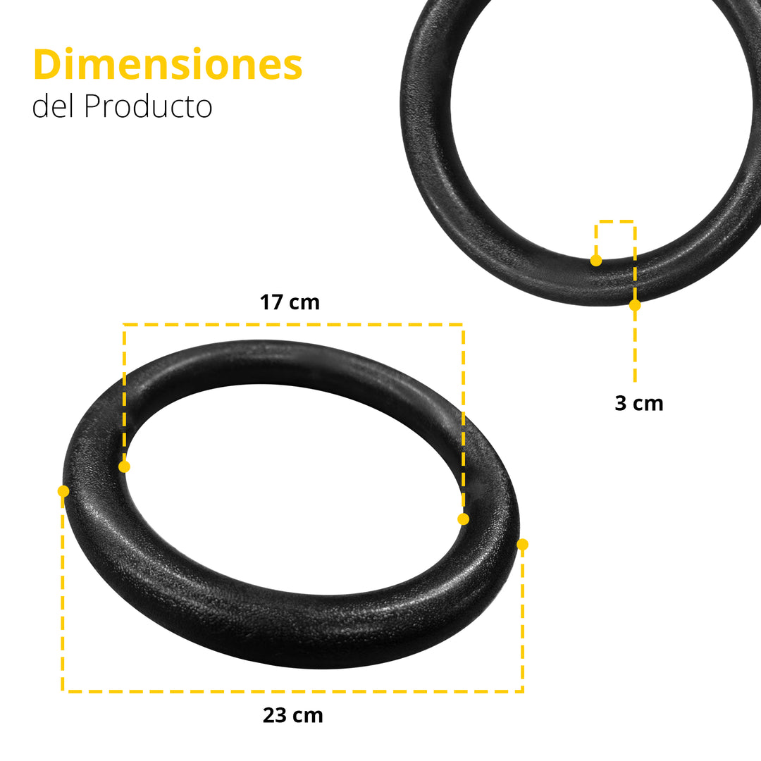 Par de aros olimpicos con accesorio