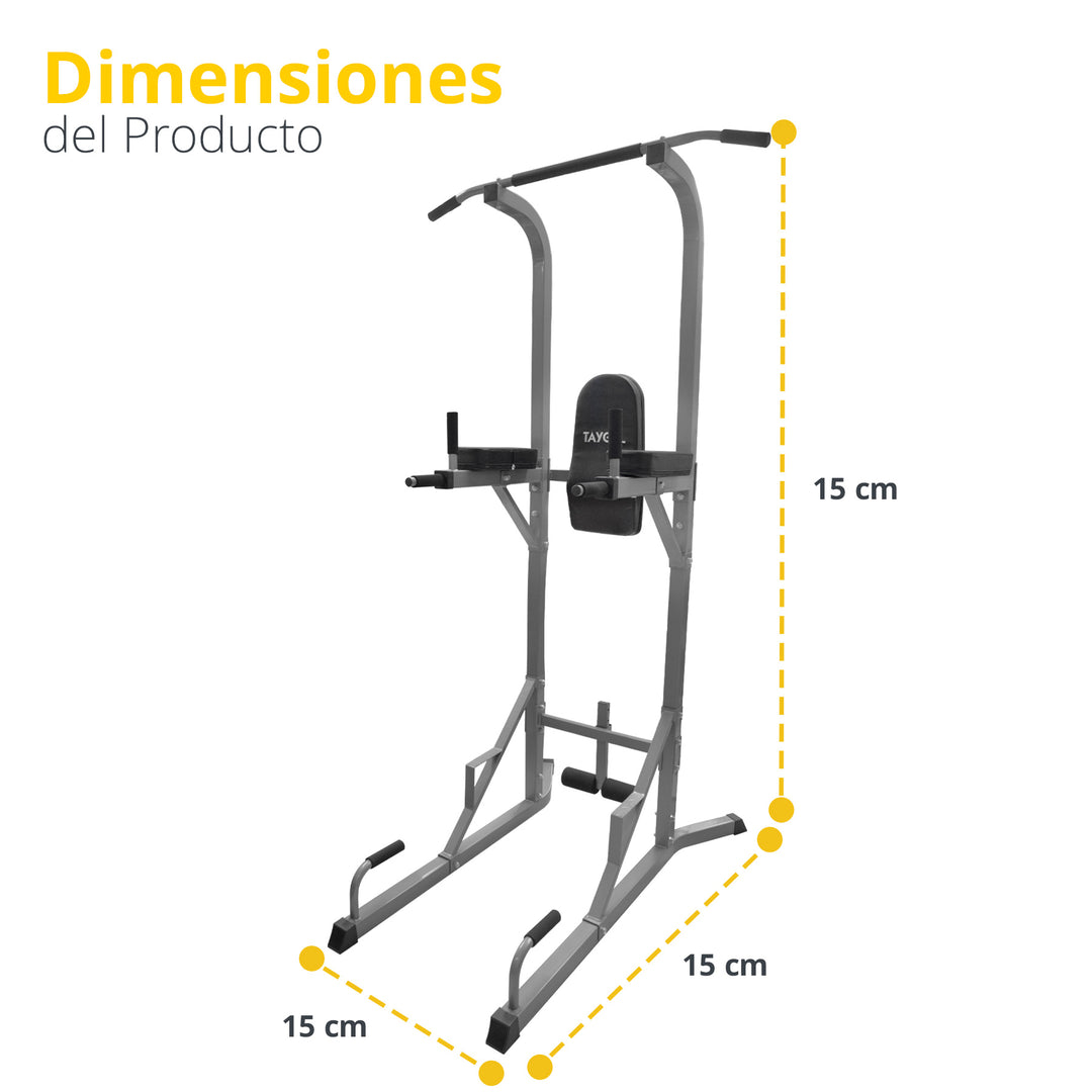 Torre Multifuncional Abdominales Gris