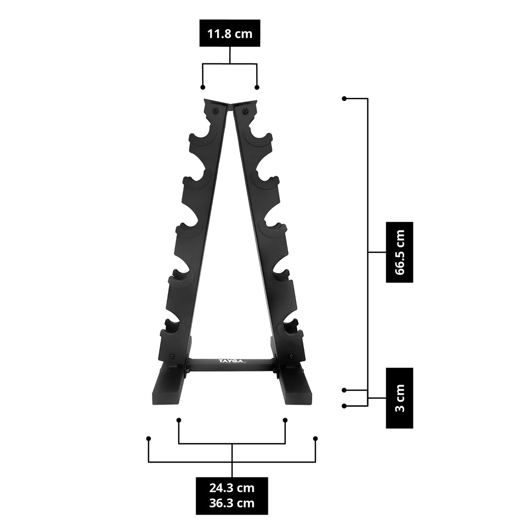 Rack para mancuernas de 5 pares