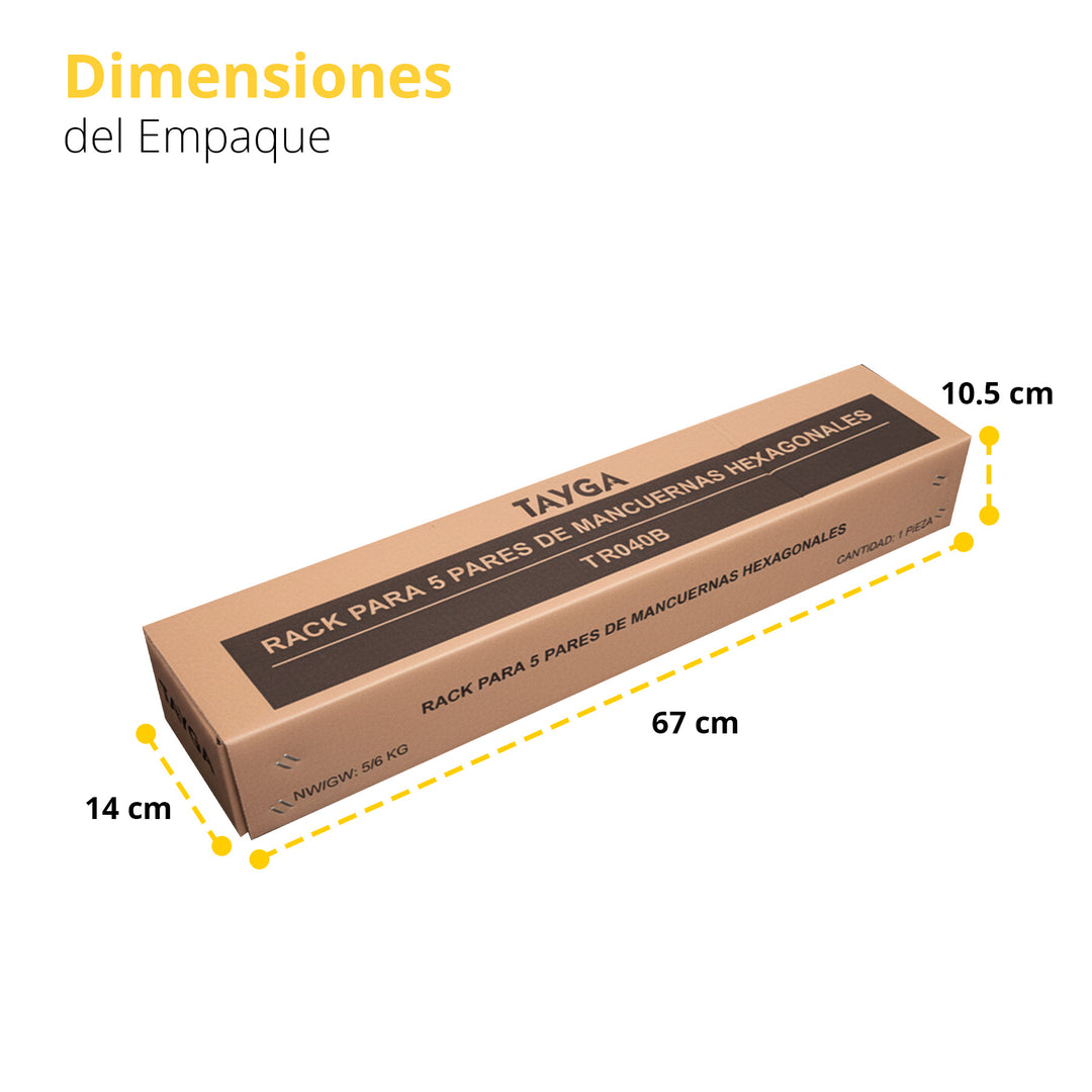 Rack para mancuernas de 5 pares