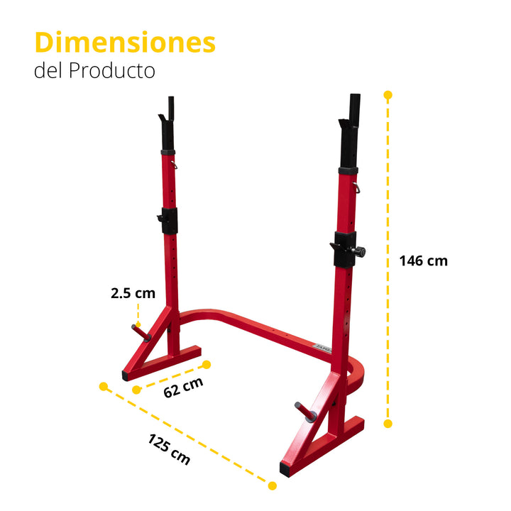 Mini Rack Fuerza Tayga rojo