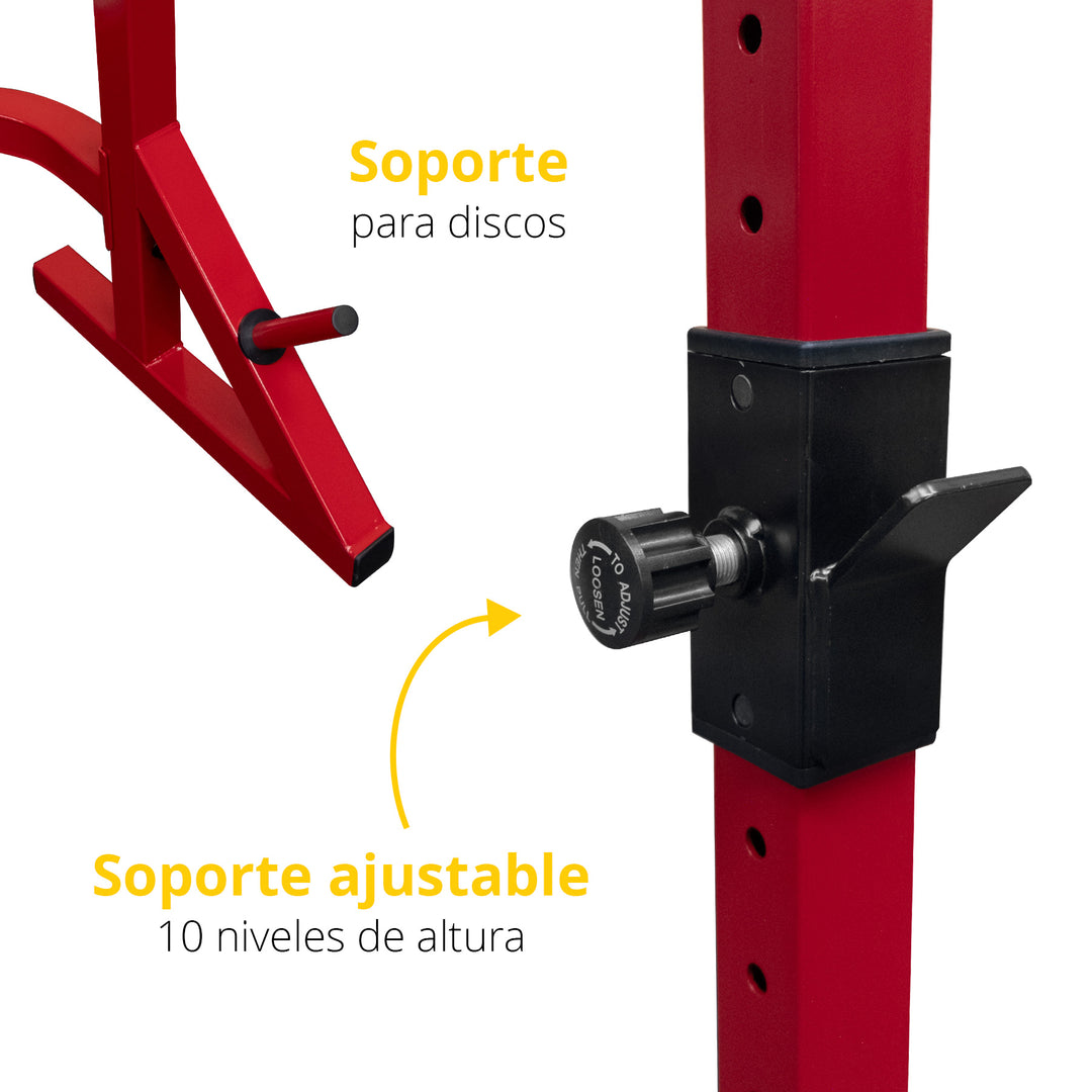 Mini Rack Fuerza Tayga rojo