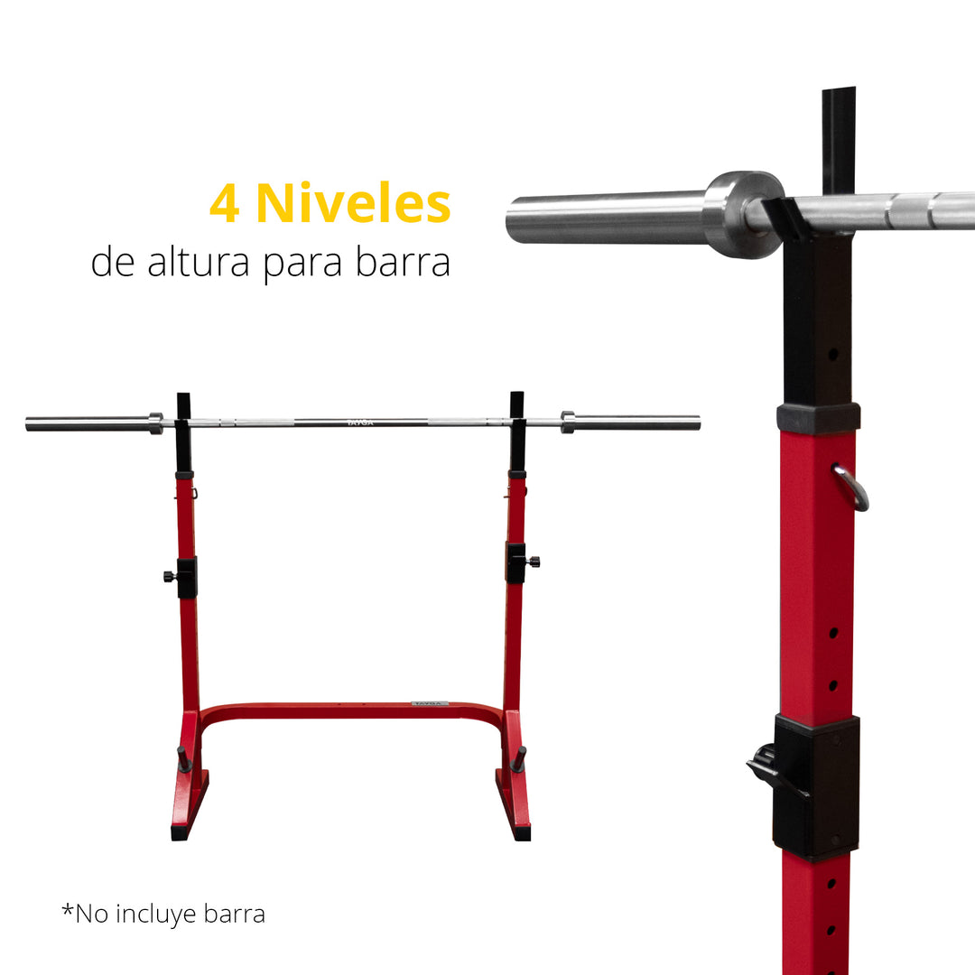 Mini Rack Fuerza Tayga rojo